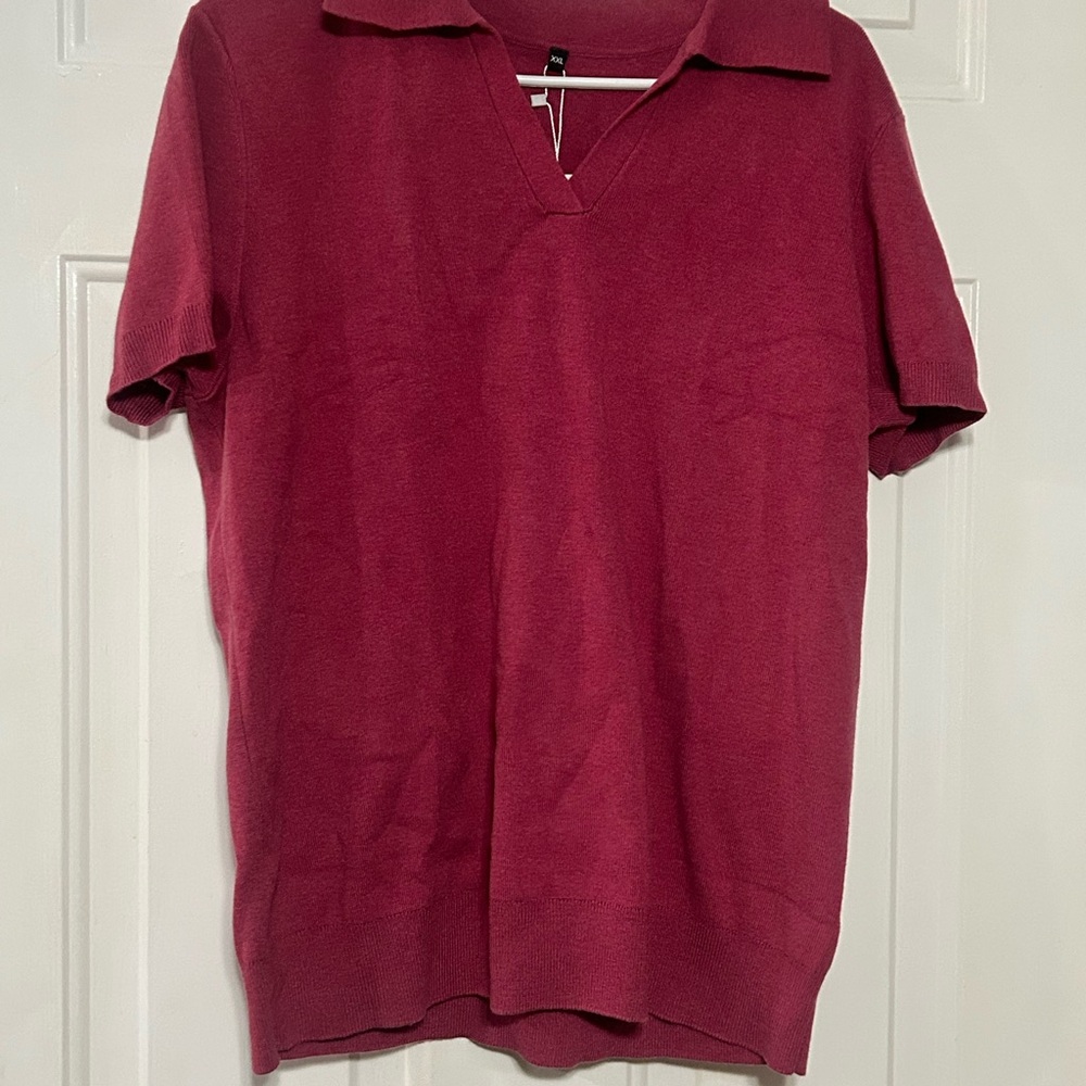 Women’s Red Short Sleeve Shirt